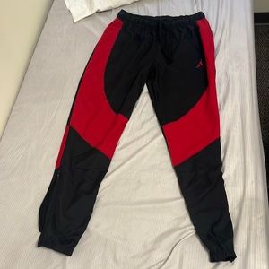 Black and Red Jordan Brand Sport Jam Warmup Panta